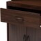 Baxton Studio Laurana Modern Dark Walnut Finished Kitchen Cabinet and Hutch 147-8318 - alternate 9